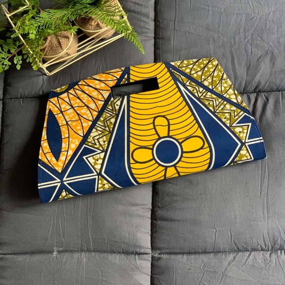 Custom African print clutch purse - Picture 6 of 6